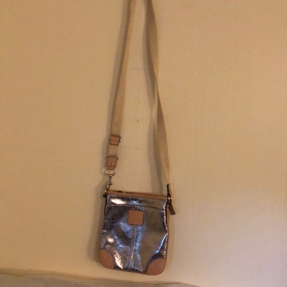 Coach Bags Coach Super Cute Silver Metallic Crossbody Poshmark